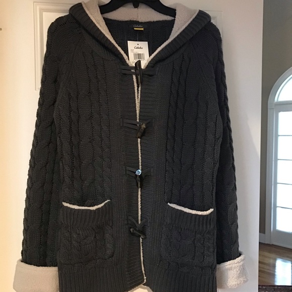 Cabela's Jackets & Blazers - (NWT) Cabela’s granite colored  hooded cardigan